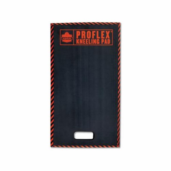 Kneeling Pad, Large, Series: 385RF, 28 in Length, 16 in Width, 1 in Thickness, Closed Cell Foam, Black, Beveled Edge