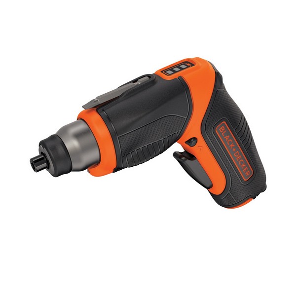 Cordless Screwdriver Kit, Rechargeable, Kit, 1/4 in Chuck, 190 RPM, 44 in-lb, 4 VDC, Lithium-Ion Battery Type, 1.5 Ah Battery, Battery Included, Pivoting, 7-1/4 in L x 7-7/8 in W x 3-1/4 in D
