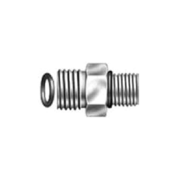 Hydraulic Flange Adapter, SAE to SAE, Series: G60, 13/16-16 x 7/8-14 Nominal, Male Flat Face O-Ring x Male O-Ring Boss End Style, 6000 PSI Pressure, Steel