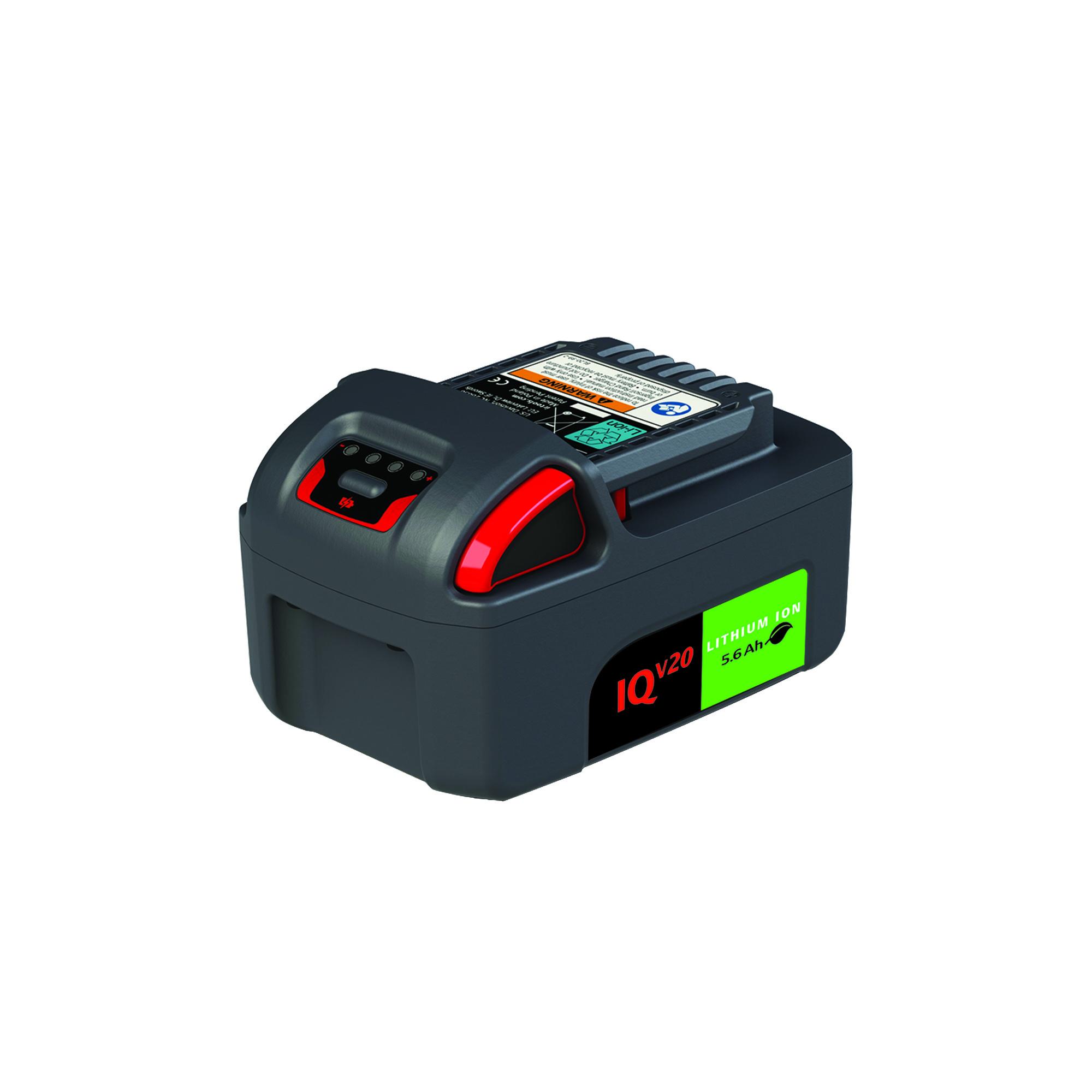 Battery, Series: IQV20, Lithium-ion Chemical System, 20 V Nominal, 5.6 Ah Nominal, For Use With: Ingersoll Rand Power Tools, 2.84 in H x 3.09 in W x 4.76 in L Dimensions