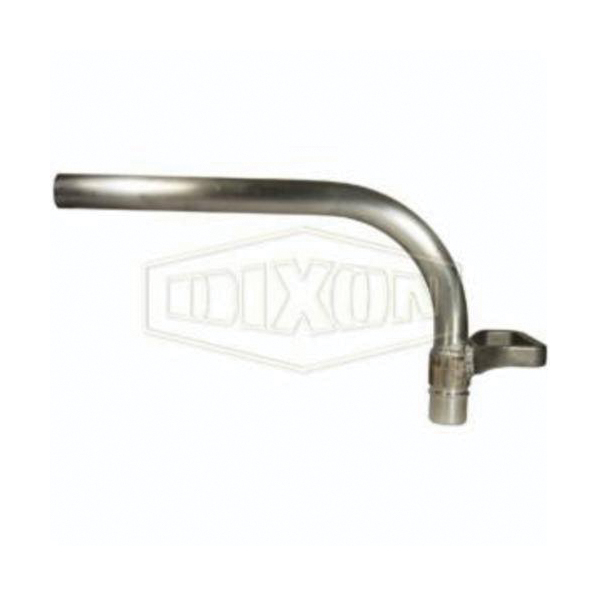Fill Receiver, 90° Receiver Fitting/Connector, 1 Inch Nominal, Quick Connect Coupler x Tube End Style, Aluminum, Domestic
