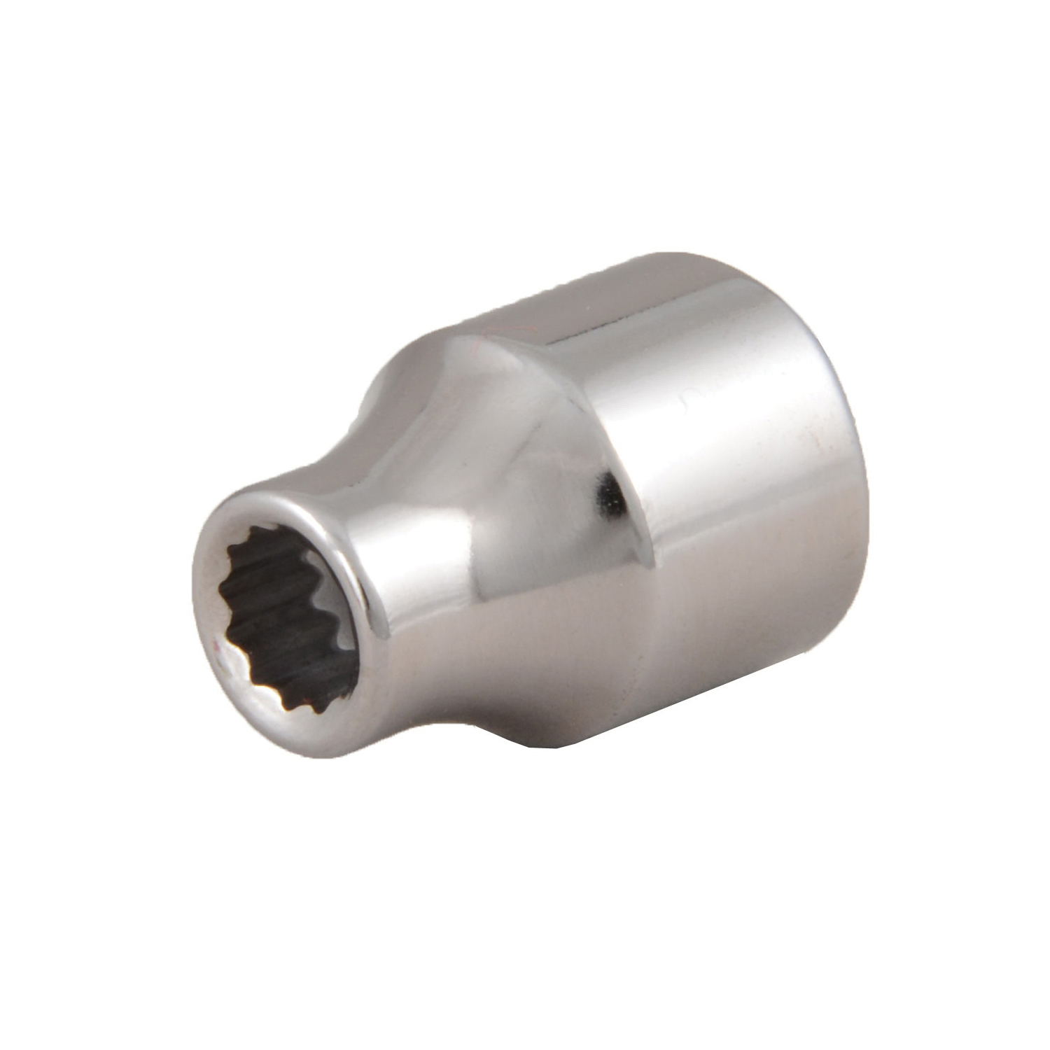 Hand Socket, Standard Type II, Measurement System: SAE, Square Drive, 1/2 Inch Drive, 3/4 Inch Socket, 1-15/32 Inch Overall Length, 1-15/32 Inch Opening Depth, 1-1/16 Inch Drive End Width, 1-1/16 Inch Socket End Width, Forged Alloy Steel, Polished Chrome