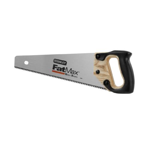 Hand Saw, Panel, 15 in Blade Length, Steel Blade, 8, Induction Hardened Teeth, 18 in Overall Length, Steel Cutting Edge, Ergonomic Handle, Plastic/Wood Handle, Plastic and Wood Material Application