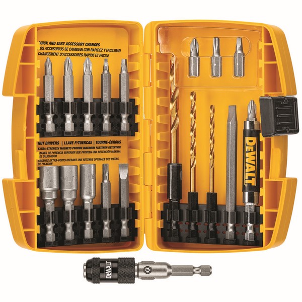 Drill Drive Set, Series: Rapid Load®, 20 Piece, Specifications: Straight Shank, Steel