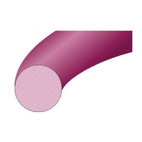 Extruded O-Ring Cord, 0.177 in Dia, 70 Shore A Durometer, Round Cross Section, -30 to 100 °C, Nitrile, Black, Domestic