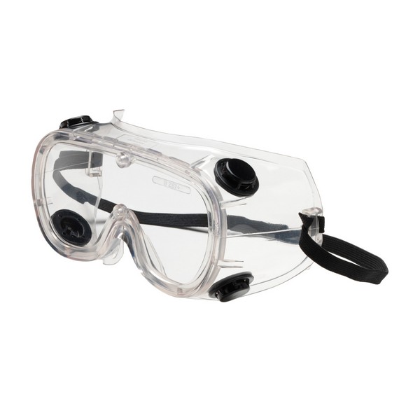 Protective Goggle, OTG Single, Series: 441 Basic™ 248-4401, Unisex, Universal, Anti-Scratch Lens Coating, Clear Lens, Full Framed Frame, Clear Frame, PVC Frame, Polycarbonate Lens, 0.999 UV Protection