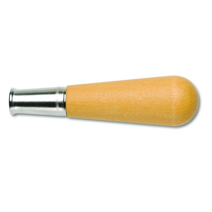 File Handle, 1-1/2 in Diameter Handle, 5-1/4 in Length, Push-On Attachment, Wood