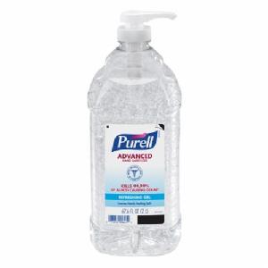 Advanced Instant Hand Sanitizer, 2 Liter Size Pump Bottle, Clear, 4/Carton