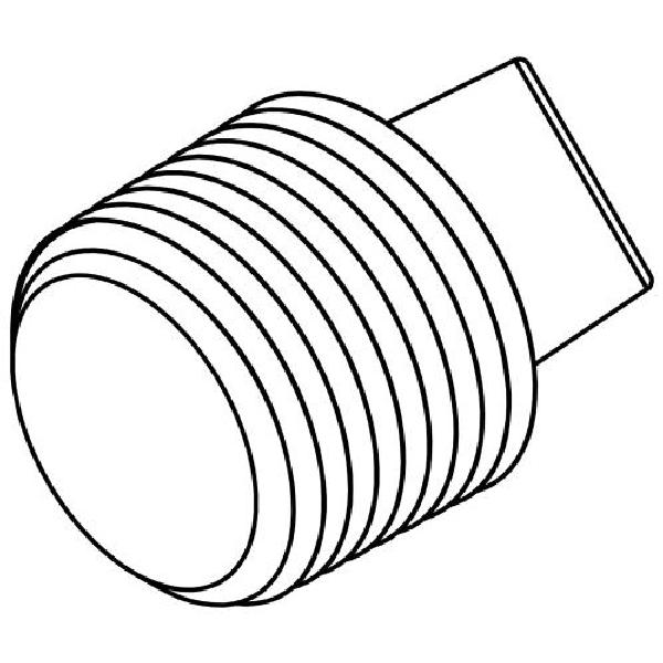 Pipe Plug, Square Head, Series: 5406-SHP, 1/2-14 Nominal, MNPT End Style, 316 Stainless Steel
