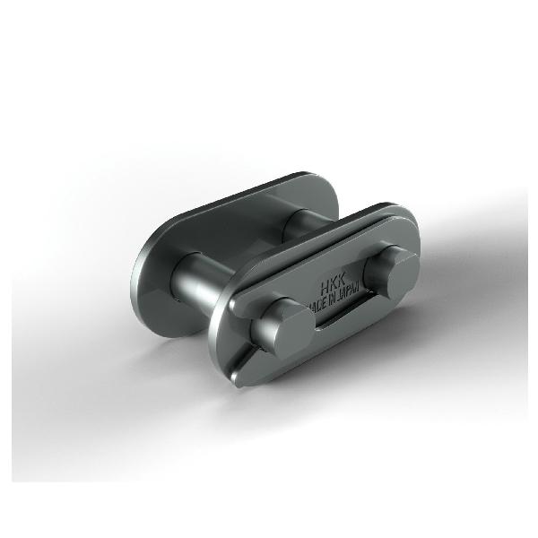 Connecting Link, British Standard Spring Clip, #06B Chain, 3/8 in Pitch, 0.129 in Pin Dia, 0.457 in Link Plate Height, 0.039 in Link Plate Thickness