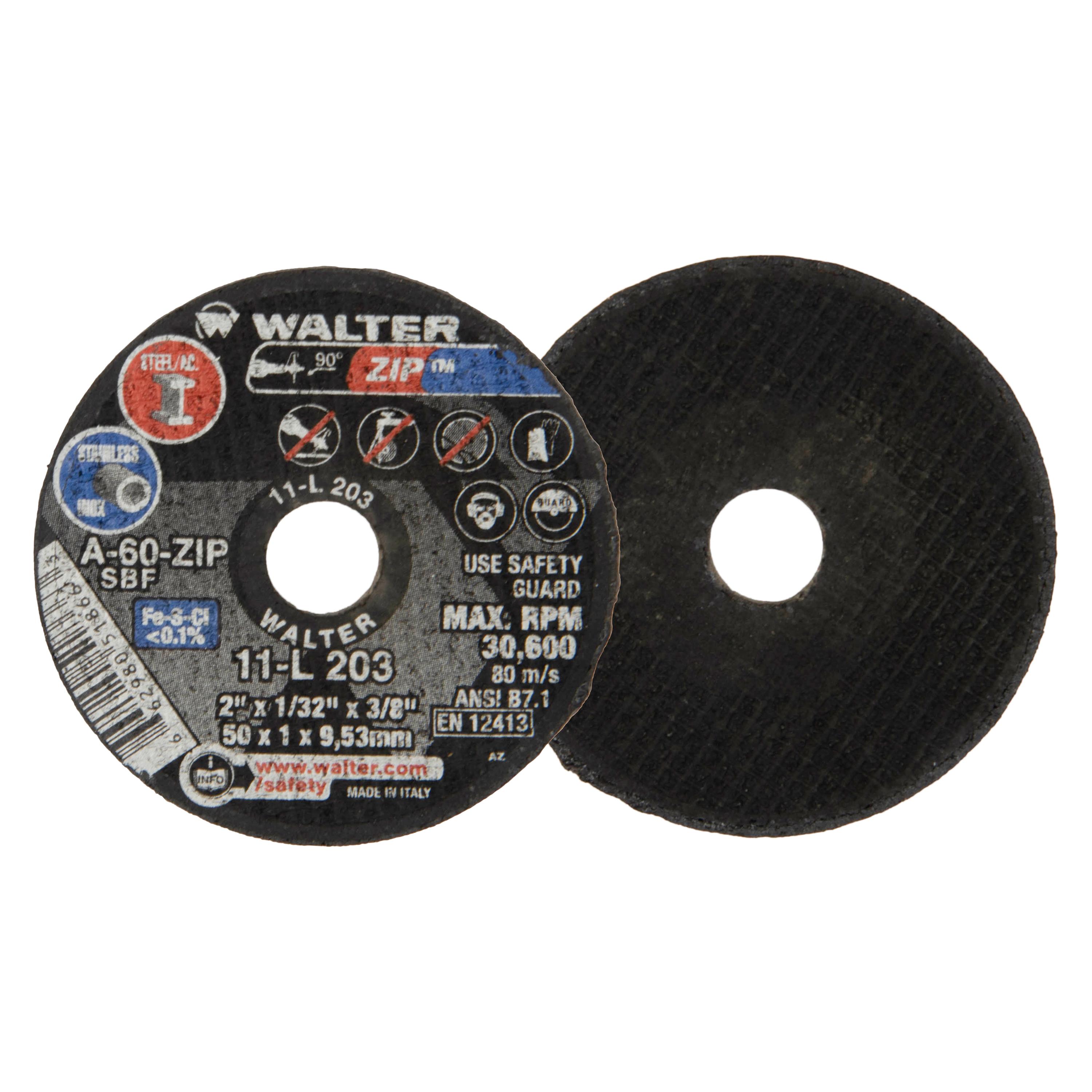 2 x 1/32 x 3/8 Zip Cut-Off Wheels 25/BX