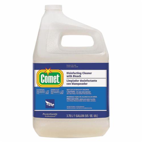 Disinfectant Cleaner, Heavy Duty, 1 gal Container, Bottle Container, Liquid Form, Clear, Scent Odor/Scent, 12.6 to 13.4 pH, 93.9 °C Flash Point, Composition: Sodium Hypochlorite, Sodium Lauryl Sulfate, Sodium Hydroxide, 1.045 Specific Gravity
