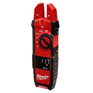 Fork Meter, Heavy Duty Digital, 200 A, 1000 VAC/VDC Electrical Rating, 40 mOhm Resistance, 50/60 Hz Frequency, 5/8 in Jaw, 4000 Count, High Contrast White on Black LCD Display, True RMS AC Response, +/-2% +/-5 Digits AC Current Accuracy, Safety Ratin
