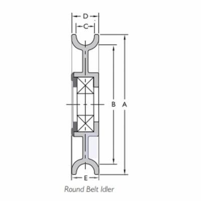 RA3502 3.5" 3/8 ROUND BELT POWERMAX IDLER FENNER