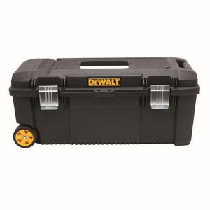 Tool Box, 12-1/2 in Width, 28 in Depth, 12 in Height, 80 lb, Telescoping, Plastic, Black