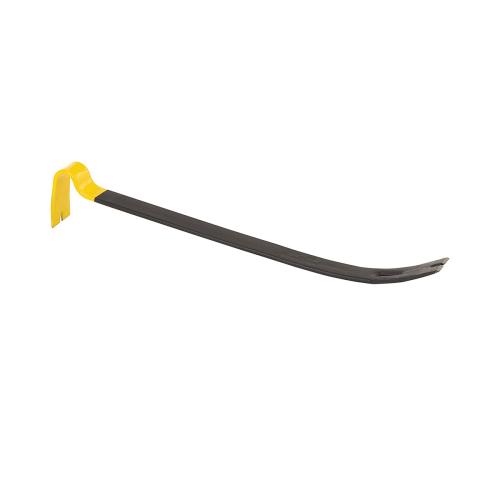 Pry Bar, Beveled/Nail Slotted Tip, 1-3/4 in, 3-11/32 in Tip Width, 21 in Overall Length, 1-3/4 in Overall Width, Yes Corrosion-Resistant, Forged High Carbon Steel, Black/Yellow Powder Coated