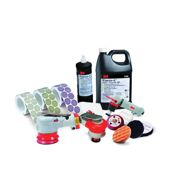 Polishing Compound, 1 L Container, Bottle Container, White, Applicable Materials: Acrylic, Clear Coat, Glass, Gelcoat, Industrial Paint, Lacquered Wood, Solid Surfaces and Powder Coat