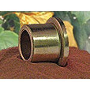 Flanged Bearing, Series: ECO, 1 Inch Bore, 1-1/4 Inch Outside Diameter, 1 Inch Width, 1-1/2 Inch Diameter Flange, 1/8 Inch Flange Width, 10 to 220 ˚F, 2000 PSI Maximum, 1200 sfpm Maximum Velocity, 50000 Maximum PV, Sintered Bronze Bearing, Powder Coated