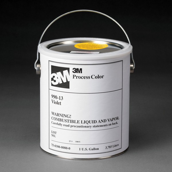 Process Color, Series: 990, 1 gal, Can, Liquid, Violet, 1300 to 1500 cPs Viscosity, 1000 to 1200 sq-ft/gal Coverage