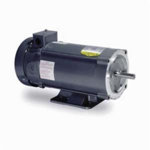 DC Motor, 0.25 HP Power, 90 VDC, 3 A, 1750 RPM Speed, TEFC, 56C Frame, 5/8 in Dia Shaft, Reversible Rotation, Sealed Bearing, 1.5 ft-lb Torque, F-1 Mounting, 40 to 176 C°, Insulation Class: Class F, Steel, 13.34 in L Dimensions