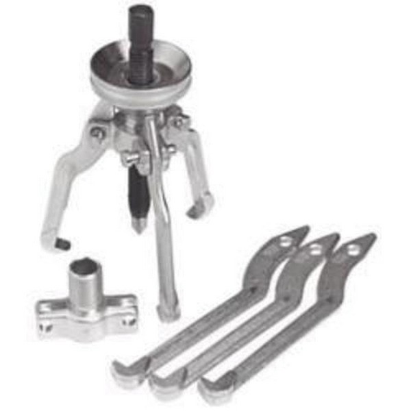 Cone Puller Set, 2/3-Way, 6 ton, 4 in, 6 in Max Reach, 5 in, 7 in Max Spread, 6 Jaws, Reversible Jaw, 14 Piece