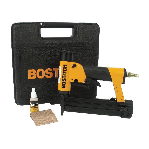 Pinner Kit, Headless Pneumatic, Tool/Kit: Kit, 1/2 to 1-3/16 Inch Length Fastener, Glue Collation, Straight Collation, 200 Magazine, Side Load Loading, Sequential Trigger, Standard Tip, 1.7 cfm Air Flow, 100 PSI Air, 1/4 Inch NPT Air Inlet, Rear Exhaust Locate