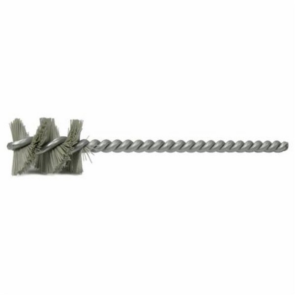 Carbide Burr, Micro Abrasive, 0.765 in Brush Dia, 1 in Brush Length, 5 in Overall Length, Nylon/Aluminum Oxide Fill, 0.765 in Filament/Wire Diameter, 0.212 in Stem Dia, Single Spiral, Single Stem