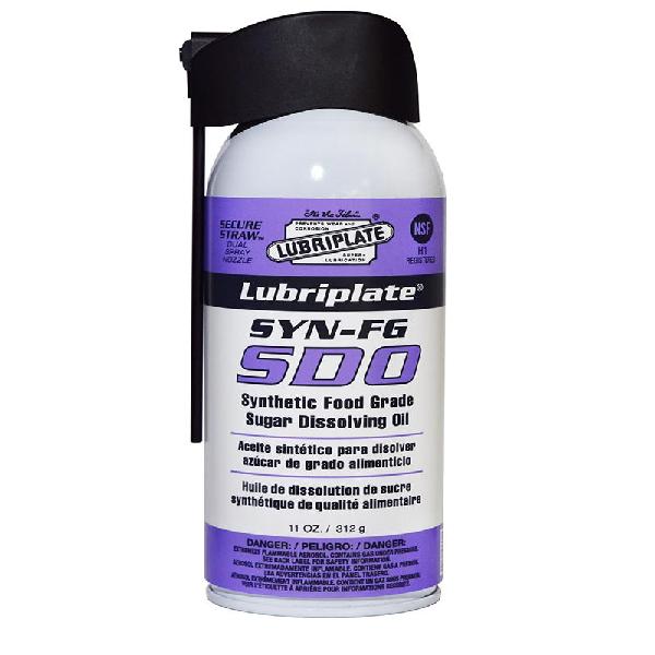 Oil, Synthetic, Series: SYN-FG, 11 oz Container, Aerosol Can Container, 115 to 162 SUS at 100 F Viscosity, Liquid Form, Composition: 30 to 60% Propan-2-ol, 10 to 30% Light Alkylate Naphtha, Mild Odor/Scent, 40 to 120 F, 450F Flash Point, 1.14 Specific Gravity