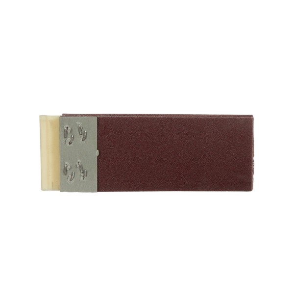 Abrasive Segment, RX Slashed, Series: 244E, 4 Inch Belt Length, 4-1/2 Inch Belt Width, 80 Grit, Aluminum Oxide Abrasive, Rayon Cloth Backing, Applicable Materials: Stainless Steel and Wood, XE-Weight Backing Weight