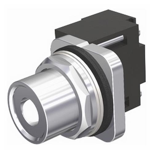 Illuminated Selector Switch, Class 52 Heavy Duty, 30 mm, Maintained ContMode, Short Lever Operator, 2 Positions, Left to Right Throw, Cam Code: A, Incandescent Lamp, Locknut, NEMA 1/3/3R/4/4X/12/13, Lock Nut Mount, Metal, Polished Chrome, Environment