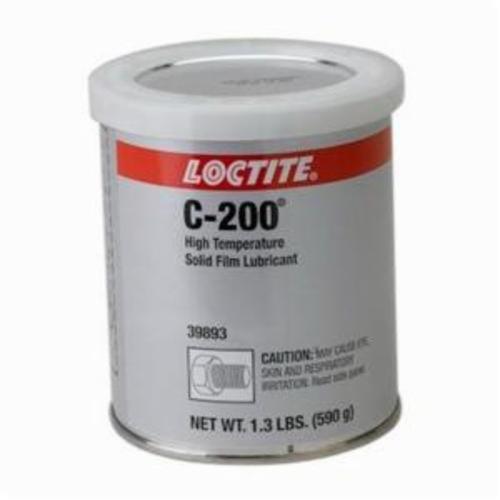 Solid Film Lubricant, 1-Part High Temperature, Series: lb C-200™, Can, 1.3 lb, Molybdenum Disulfide Base, Black, Slight Oil, -20 to 2399 deg F, 1.4406 Specific Gravity, 0.06 VOC, <gt/>= 150 deg F Pour