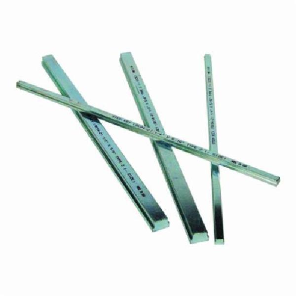 Step Keystock, Type 1 Rectangular, Steel, 12 in Length, Zinc Plated, 1/2 in Base Height, 1 in Base Width, 7/16 in Step Height, 7/8 in Step Width