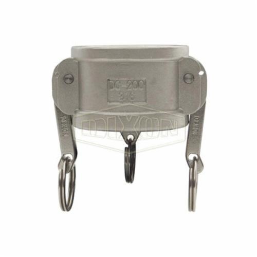 Cam and Groove Dust Cap, Type DC, Fitting/Connector Type: Cap, 1-1/2 Inch Nominal Size, 3-17/32 Inch Length, 316 Stainless Steel, 3-1/16 Inch Height, Import