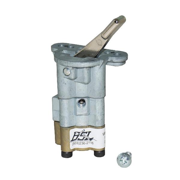 Control Valve, 3-Way, Manual, 0.125 NPT Port, In-Line Mounting