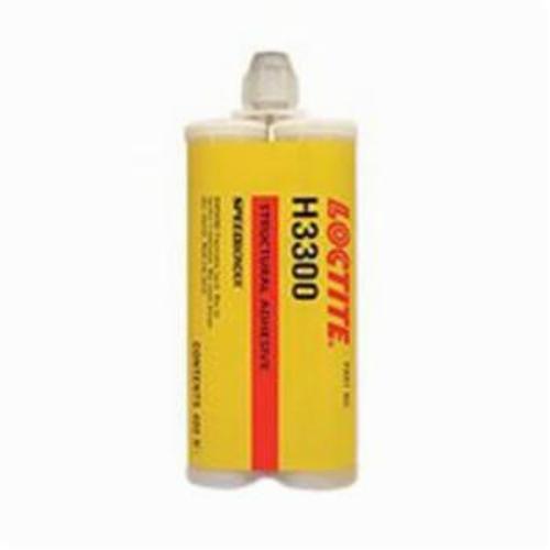 Structural Adhesive, 2-Part General Purpose High Performance Ultra Fast Cure, Series: AA H3300™ Speedbonder™, Dual Cartridge Container, 400 mL Container, Acrylic Base, Light Yellow/Tan/Yellow, -65 to 300 deg F, 1:1 Mixing Ratio, 1.11% Part A, 0.98% P