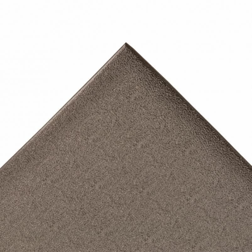 Anti-Fatigue Mat, Medium Duty, Series: 415, 36 in Length, 24 in Width, 3/8 in Thickness, Black, Vinyl, Pebbled Surface, Beveled Edge