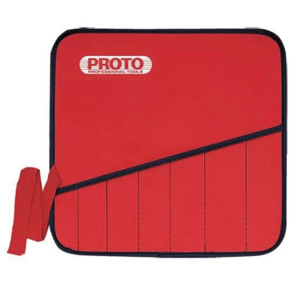 Tool Pouch, Heavy Duty, For Use With: JSCV-20S Reversing Combination Ratcheting Wrench Set, 20 Pocket, Canvas, Polished Chrome/Black, Red, 16 in H x 22 in W