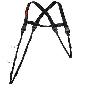 Barcode Scanner Harness and Lanyard, Extra Large, Series: 3132, For Use With: Mobile Computer, Radio, Walkie Talkie and Scanner Gun, Polyester, Black