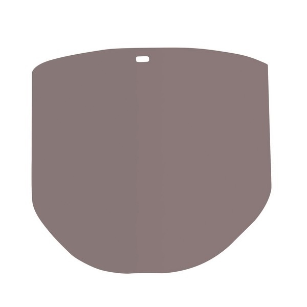Faceshield Window, General Purpose, Clear Glass, Polycarbonate, 0.75 in Visor Thickness
