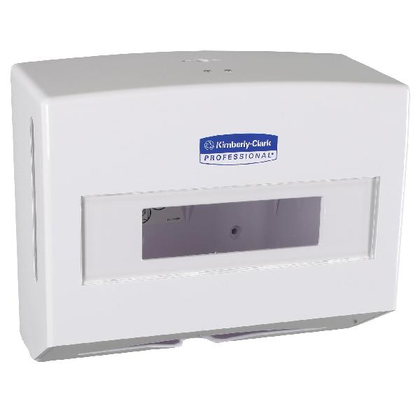 Towel Dispenser, Compact, Series: SCOTTFOLD*, 9 in Overall Length, 10-3/4 in Overall Width, 4-3/4 in Overall Height, Wall Mounting, Metal/Plastic, White Finish/Color, Domestic