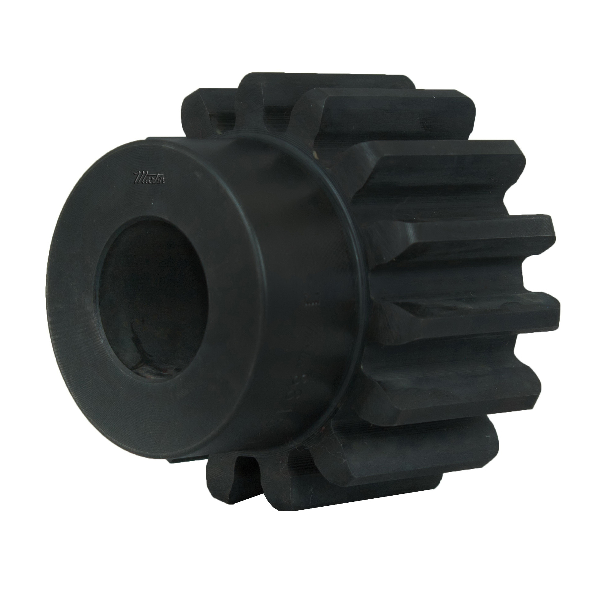 Stock Spur Gear, Reboreable, 1 Inch Bore Diameter, 2.333 Inch Outside Diameter, 12 Teeth, 6 Diametral Pitch, 2 Inch, 2 Inch Face Width, Type B, 1-1/2 Inch Hub Diameter, 7/8 Inch Hub Projection, 2-7/8 Inch Overall Length, 20° Pressure Angle, Steel