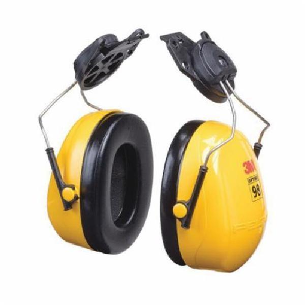 Ear Muff, 23 dB Noise Reduction Rating, Yellow/Black, Hard Hat Mounted Band Position, ABS, CSA Certified Class A Specifications Met