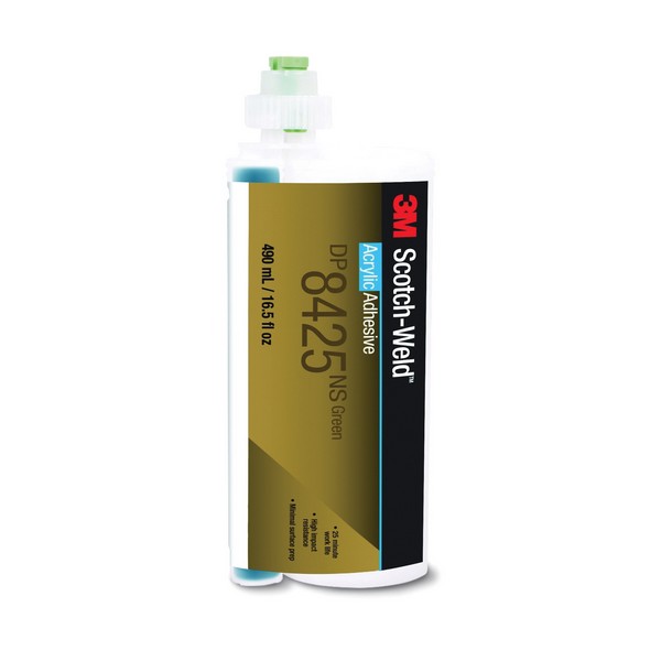 Acrylic Adhesive, 2-Part Impact-Resistant, Duo-Pak Cartridge Container, 490 mL Container, Acrylic Base