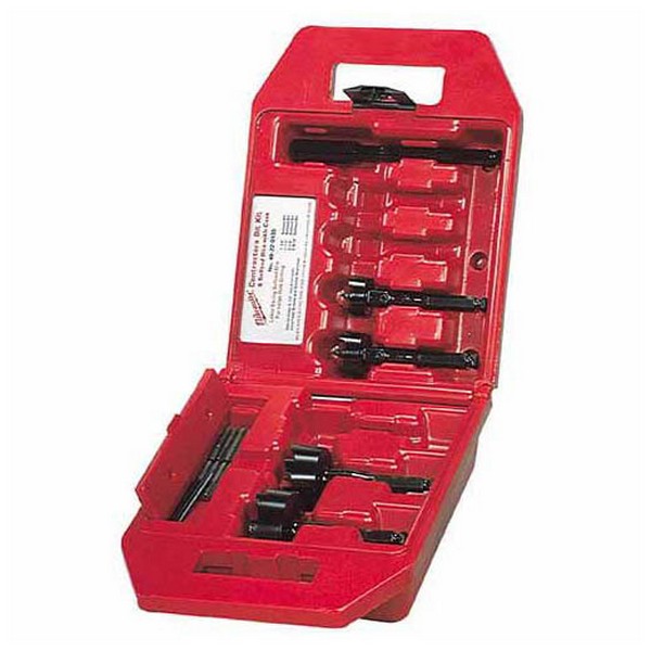 Contractor's Selfeed Bit Kit, Stringer Bead, 4 Piece, Alloy Steel