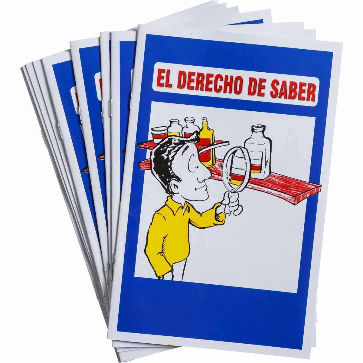 Employee Handbook, Language: Spanish, Subject: EL DERECHO DE SABER, 8-1/2 Inch Height, 5-3/8 Inch Width, Booklet Book Format