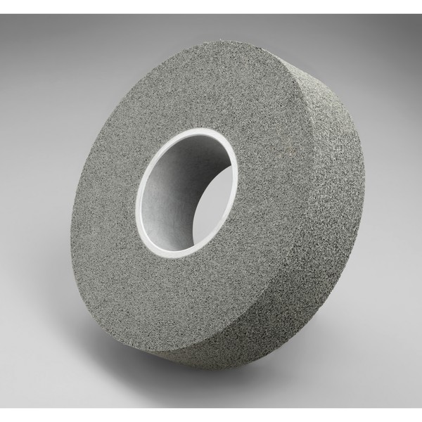 Convolute Wheel, Series: EXL-XP, Center Hole Attachment, Silicon Carbide Abrasive, 8 Inch Wheel Diameter, 3 Inch Center Hole, 1 Inch Face Width, Fine Grade, 4500 RPM Maximum, Hard Density Grade, 9 Density Number, Gray