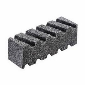 Hand and Floor Rub, Fluted, 6 in Overall Length, 2 in Overall Width, 2 in Overall Thickness, C24 Grit, Silicon Carbide Abrasive