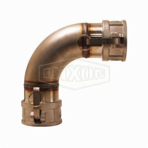Cam and Groove Elbow, 90° Elbow, 3 Inch Nominal, Female Coupler, 125 psi, 316 Stainless Steel, Domestic