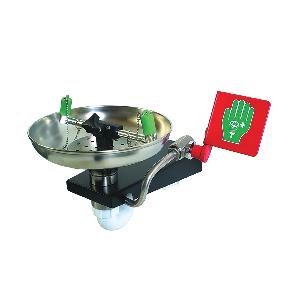 Eyewash Station, Wall Mounting, 316L Stainless Steel Valve, Chrome Plated Brass With Stainless Steel Mesh Eye/Face Wash Diffuser Fitting, 1/2 in FNPT Fitting, 16.9 in Width, 15.7 in Depth, 11.6 in Height, Specifications Met: ANSI Z358.1 2014, EN 15154, OSHA Approved, UL Listed
