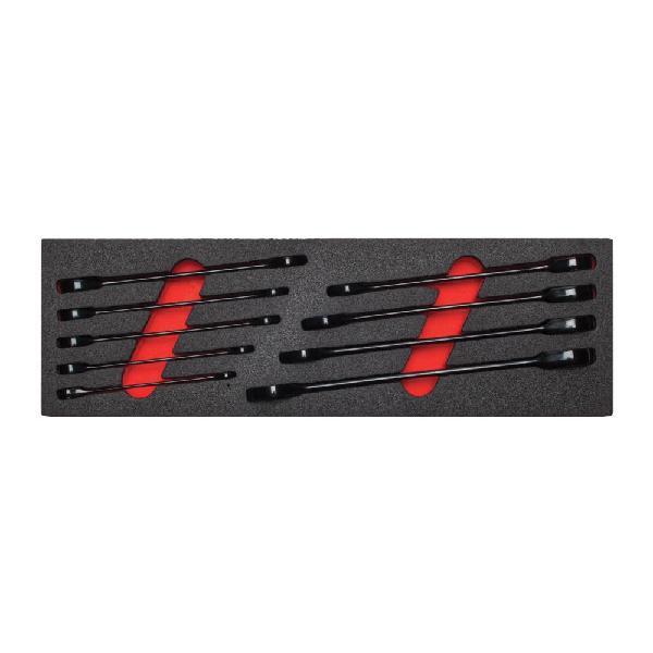 Combination Wrench Set, Standard, Series: 540 Series, Measurement System: Imperial, 12 Points, 72 Geared Teeth, 9 Piece, Reversible: No, Tether Ready: Yes, Alloy Steel, Polished Chrome